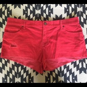 BDG Distressed Corduroy Cutoff Shorts